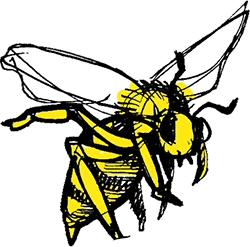 decorative bee 2 - site hero ornament